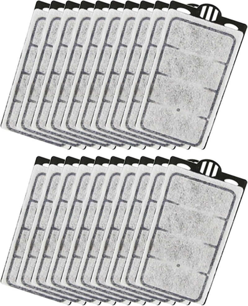 Moonorange 20 Pack Auqarium Filter Replacement Plates, Turtle Tank Filter Cartridges, Suitable for 3.5W 280L/H Low-Water Filter - Image 1